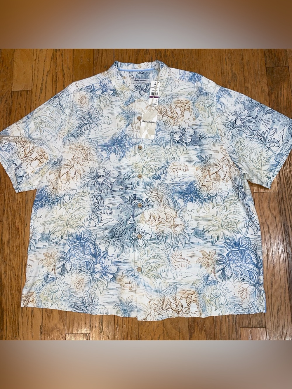 Tommy Bahama Tropical Shirt Mens 2XLB Veracruz Cay La Blanca Button Up NEW $128